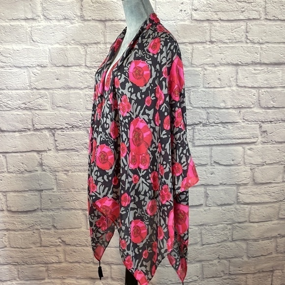 Floral wrap/scarf/kimono - Picture 4 of 12